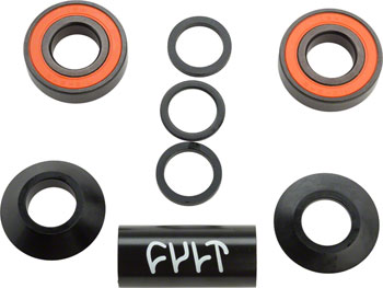 Cult Mid Bottom Bracket 22mm Black SET BMX Bottom Bracket