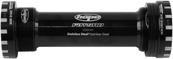 Hope BSA Threaded Bottom Bracket - 100mm Fat Bike, For 24mm Spindle, Stainless, Black EA Bottom Brackets