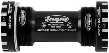 Hope BSA Threaded Bottom Bracket - 68mm Road, For 24mm Spindle, Stainless, Black EA Bottom Brackets