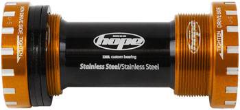 Hope BSA Threaded Bottom Bracket - 68/73mm, For 24mm Spindle, Stainless, Orange EA Bottom Brackets