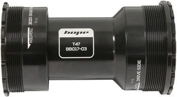 Hope T47 Bottom Bracket Bottom Bracket - 86/92mm, For 30mm Spindle, Stainless, Black EA Bottom Brackets