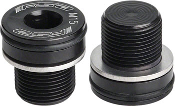 Full Speed Ahead M15 Capless Alloy Crank Bolts Black/Silver SET Crank Arm Fixing Bolt