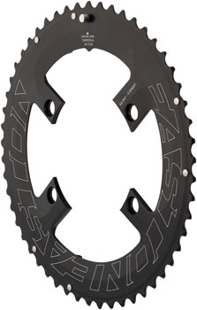 Easton Asymmetric Chainring: 4-Bolt, 11-Speed, 50t, Black EA Chainrings