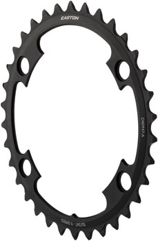Easton Asymmetric Chainring: 4-Bolt, 11-Speed, 34t, Black EA Chainrings