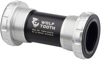 Wolf Tooth Bottom Bracket - English (BSA), 68/73mm, For 29mm Spindle, Raw Silver EA Bottom Brackets