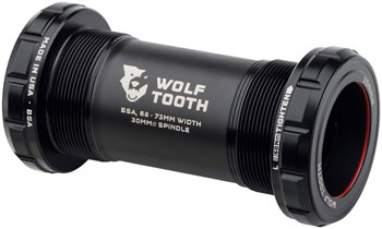 Wolf Tooth Bottom Bracket - English (BSA), 68/73mm, For 30mm Spindle, Black EA Bottom Brackets