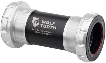 Wolf Tooth Bottom Bracket - English (BSA), 68/73mm, For 30mm Spindle, Raw Silver EA Bottom Brackets