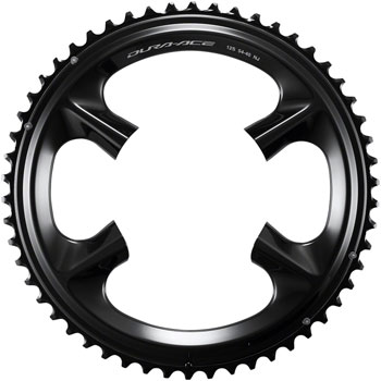 Shimano Dura-Ace FC-R9200 12-Speed Chainring - 54t, Asymmetric 110 BCD, Black, NJ Black EA Chainrings