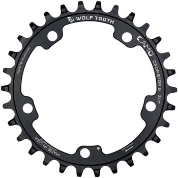 Wolf Tooth CAMO Aluminum Chainring - 28t, Wolf Tooth CAMO Mount, Drop-Stop B, Black EA Chainrings