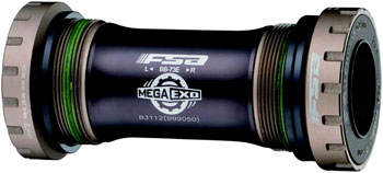 Full Speed Ahead MegaExo Stainless Mountain Bottom Bracket, 68/73mm English Threading EA Bottom Brackets