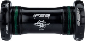 Full Speed Ahead MegaEvo Steel Mountain Bottom Bracket for 392EVO cranks, 68/73mm English Threading EA Bottom Brackets
