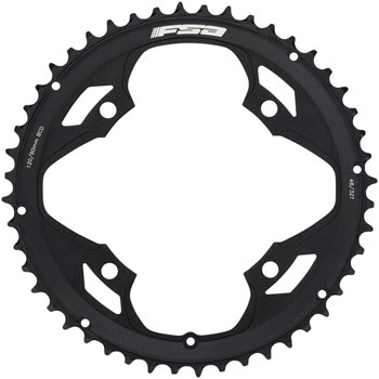 Full Speed Ahead Omega/Vero Pro Road Double Chainring - 48t, 120 BCD, Aluminum, N-11, Black EA Chainrings