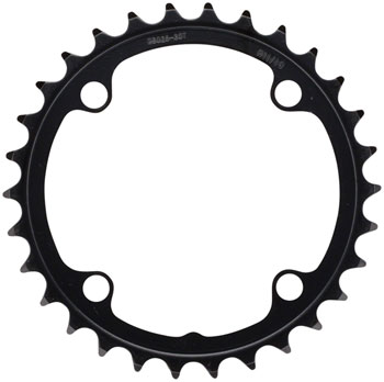 Full Speed Ahead Omega/Vero Pro Steel Road Double Chainring - 30t, 90 BCD, Steel, N-11, Black EA Chainrings