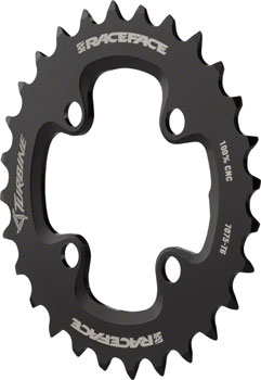 RaceFace Turbine 11-Speed Chainring: 64mm BCD, 28t, Black EA Chainrings