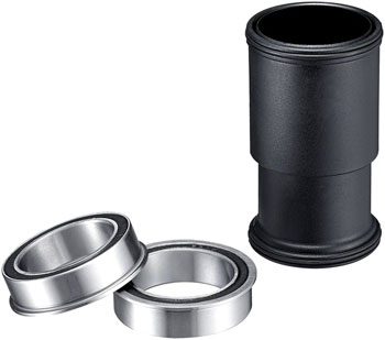 e*thirteen BB92 Press Fit Bottom Bracket - 68/73/83mm, For all e*thirteen Base Cranks with 24mm Spindle, Black EA Bottom Brackets