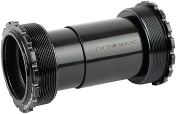 CeramicSpeed BB ALPHA Bottom Bracket - T47, 86mm, For Campagnolo Ultra Torque Spindle, Road, Black EA Bottom Brackets