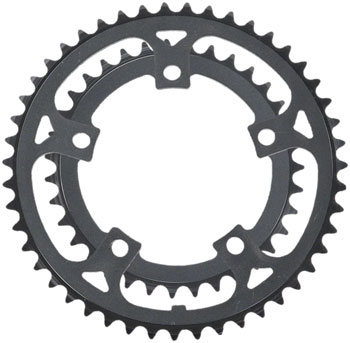SAMOX 219AA Chainring Set - 46/34t, 110 BCD, Aluminum Rings, Black SET Chainring