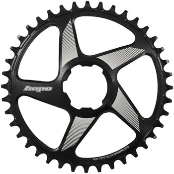 Hope RX Spiderless Chainring - 38t, Hope Direct Mount, Black EA Direct Mount Chainrings