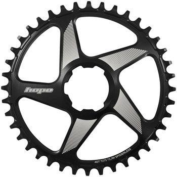 Hope RX Spiderless Chainring - 40t, Hope Direct Mount, Black EA Direct Mount Chainrings