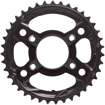 Shimano Tiagra FC-4703 10-Speed Chainring - 39t, Asymmetric 110/74 BCD, Black, with Nut and Holder Black EA Chainrings