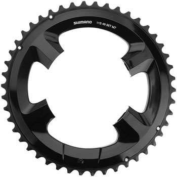Shimano FC-RS510 Chainring - 46t, Asymmetric 110mm BCD, Black EA Chainrings
