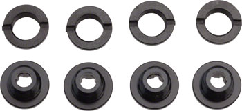 RaceFace Chainring Bolt/Nut Pack Aluminum Torx Single/Double Ring Set Black EA Chainring Bolts
