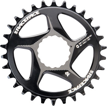 RaceFace Narrow Wide Direct Mount CINCH Aluminum Chainring - for Shimano 12-Speed, requires Hyperglide+ compatible chain, 30t, Black EA Direct Mount Chainrings