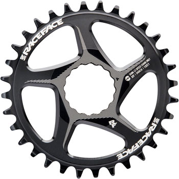 RaceFace Narrow Wide Direct Mount CINCH Aluminum Chainring - for Shimano 12-Speed, requires Hyperglide+ compatible chain, 32t, Black EA Direct Mount Chainrings
