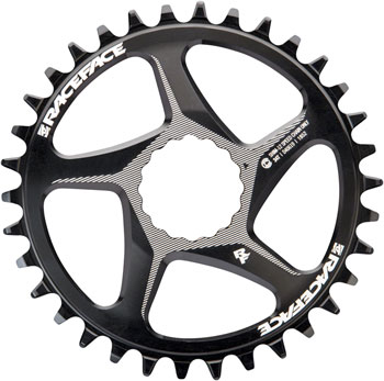 RaceFace Narrow Wide Direct Mount CINCH Aluminum Chainring - for Shimano 12-Speed, requires Hyperglide+ compatible chain, 34t, Black EA Direct Mount Chainrings