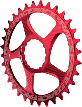RaceFace Narrow Wide Chainring: Direct Mount CINCH, 28t, Red EA Direct Mount Chainrings