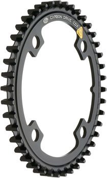Gates Carbon Drive CDX CenterTrack Front Belt Drive Ring - 39t, 4-Bolt, 104mm BCD, Black EA Belt Drive Ring