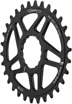 Wolf Tooth Elliptical Direct Mount Chainring - 32t, RaceFace CINCH Boost, Drop-Stop ST for Shimano 12 Speed HG+, Black EA Direct Mount Chainrings