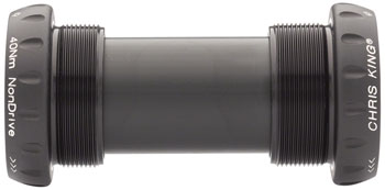 Chris King ThreadFit 24 Bottom Bracket with Fit Kit 4 - English, For Shimano Hollowtech II, Matte Jet EA Bottom Brackets
