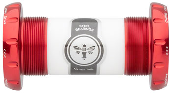 Chris King ThreadFit 30 Bottom Bracket with Fit Kit 2 - English, For DUB Road, Red EA Bottom Brackets