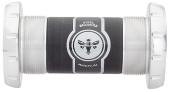 Chris King ThreadFit 30 Bottom Bracket with Fit Kit 3 - English, For 30mm Spindles, Silver EA Bottom Brackets