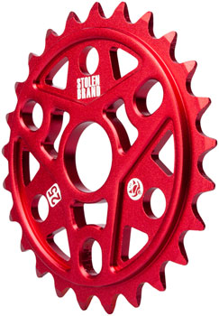 Stolen Sumo III Sprocket - 25t, 6.0mm Thickness, Aluminum, Red EA Sprockets