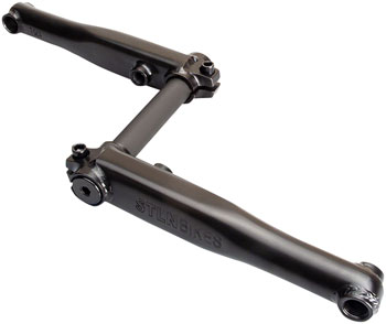 Stolen MOB V4 Crankset - 175mm, 8 Spline, Black SET BMX Crankset