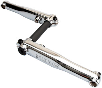 Stolen MOB V4 Crankset - 175mm, 8 Spline, Chrome SET BMX Crankset