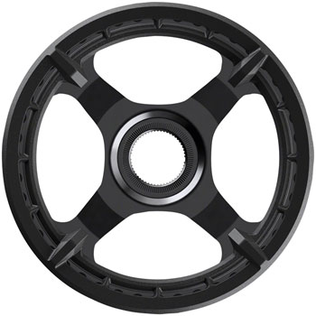 Shimano STEPS CR-ET600 Chainring - 44T Without Chainguard, 50mm Chainline, Black EA Ebike Chainrings and Sprockets