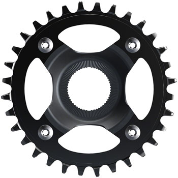 Shimano STEPS CR-EM800 Chainring - 32T Without Chainguard, 55mm Chainline, Black EA Ebike Chainrings and Sprockets