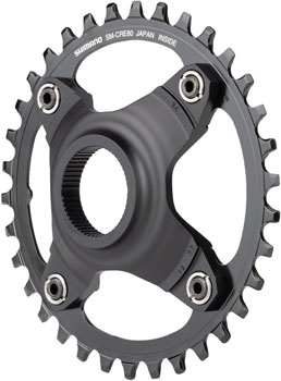 Shimano STEPS SM-CRE80-B Chainring - 34T Without Chainguard, 55mm Chainline, Black EA Ebike Chainrings and Sprockets