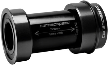 CeramicSpeed BBright Road Bottom Bracket - DUB Road Spindle, Black EA Bottom Brackets
