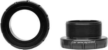 CeramicSpeed Italian Road Bottom Bracket - DUB Road Spindle, Black EA Bottom Brackets