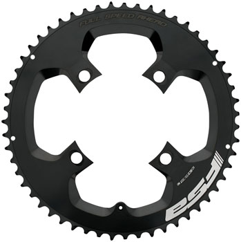 Full Speed Ahead SL-K Super Road Chainring, 1x 50T Tooth Count, 110BCD AsymmetricBolt Pattern, 4-Bolt Interface – Black EA Chainrings