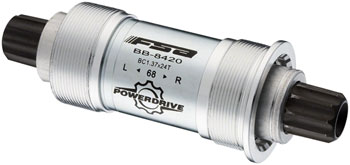 Full Speed Ahead 8420ST Power Drive Bottom Bracket - English, 68x113mm, Full Speed Ahead Power Drive Spindle, Silver EA Bottom Brackets