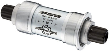Full Speed Ahead 8420ST Power Drive Bottom Bracket - English, 68x118mm, Full Speed Ahead Power Drive Spindle, Silver EA Bottom Brackets