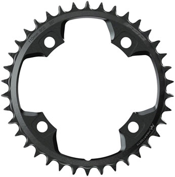 Full Speed Ahead Gossamer Pro MegaTooth Chainring - 38t, 110 Full Speed Ahead ABS BCD, 4-Bolt, Aluminum, For 1 x 11-Speed, Black EA Chainrings