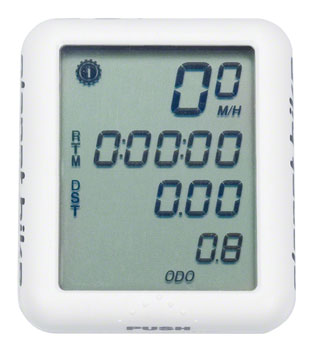 Planet Bike Protege 9.0 Bike Computer - Wired, White EA Bike Computers