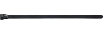Wheels Manufacturing Re-Usable Zip Ties - Black, 200 x 7.4mm, 100ct BAG Shop Supply