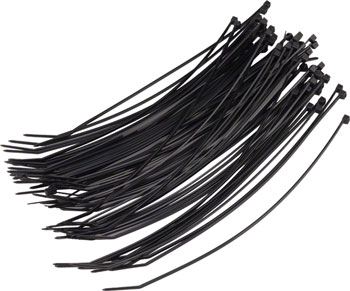 Wheels Manufacturing Zip Ties - Black, 200 x 2.5mm, 100ct BAG Shop Supply